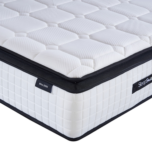 SleepSoul Bliss 2000 Hybrid Pillow Top King Size Mattress