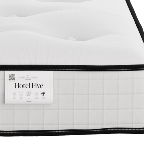 British Bed Company Contract The Hotel Five Pocket 2000 Natural King Size Zip and Link Mattress