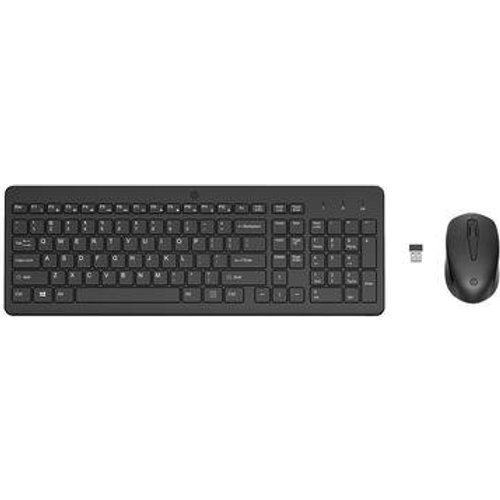 Kit Mouse e Teclado Sem Fio HP 330, Wireless, ABNT2, Com Teclado Numérico, Preto - 2V9E6AA#AC4