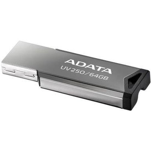 Pen Drive 64GB Adata AUV250, USB 2.0, Metal - AUV250-64G-RBK