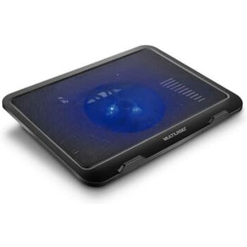 Base com Cooler para Notebook Multi Slim, Até 17", 2x USB, LED, Preto - AC263