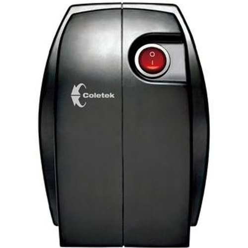 Estabilizador Coletek ES-300VA, 115V, 4 Tomadas, Preto - ES-300VA-M