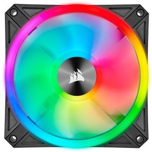 Ventoinha Corsair QL Series, 120mm, RGB, Preto - CO-9050097