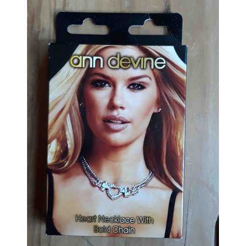 Heart Necklace With Bold Chain