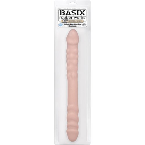 Basix Rubber Works 16 Inch Double Dong - Flesh
