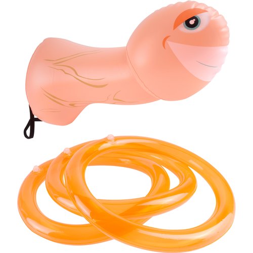 Mr. Party Pecker Inflatable Strap on Ring Toss Game