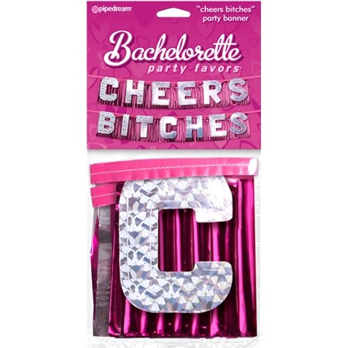 Bachelorette Party Favors Cheers Bitches Party Banner