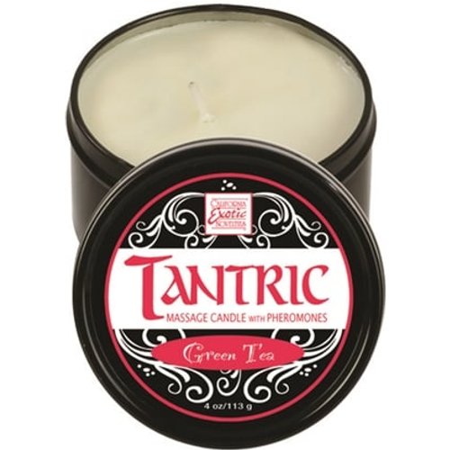 Tantric Soy Massage Candle With Pheromones - Green Tea