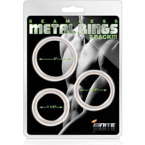 Seamless Metal Rings - 3 Pack