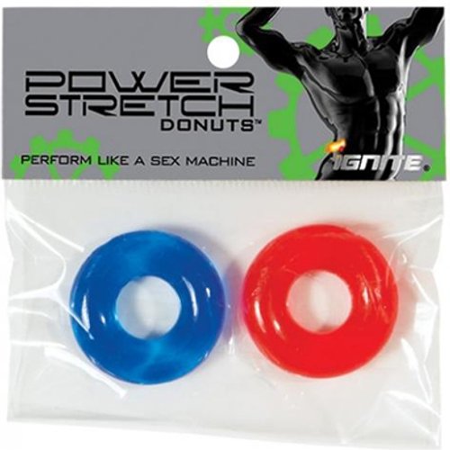 Power Stretch Donuts - 2 Pack - Red and Blue