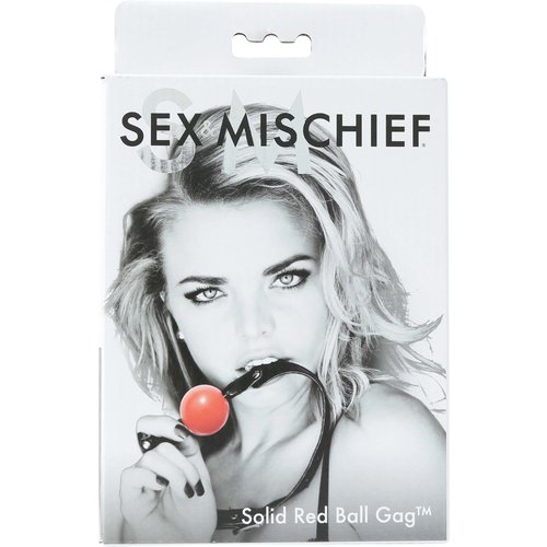Sex and Mischief Solid Ball Gag - Red