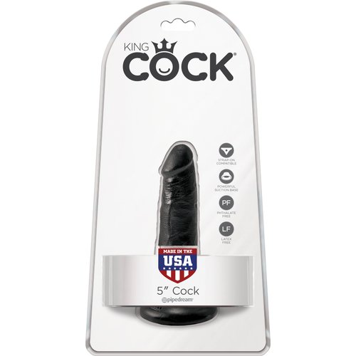 King Cock 5 Cock - Black