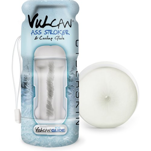 Cyberskin Vulcan Ass Stroker W/cooling Glide - Frost