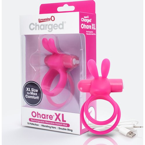 Charged Ohare XL Wearable Rabbit Vibe - Pink - 6 Count Box