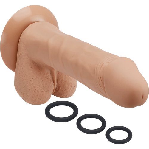 Pro Sensual Series 8 Inch Silicone Pro Odorless Dong - Tan