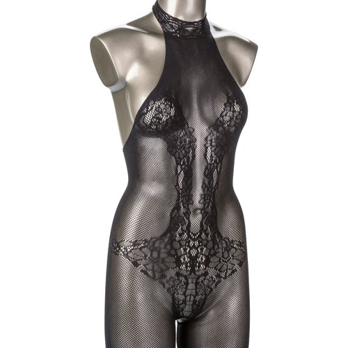 Scandal Plus Size Halter Lace Body Suit