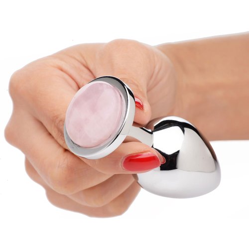 Rose Quartz Anal Plug - Medium
