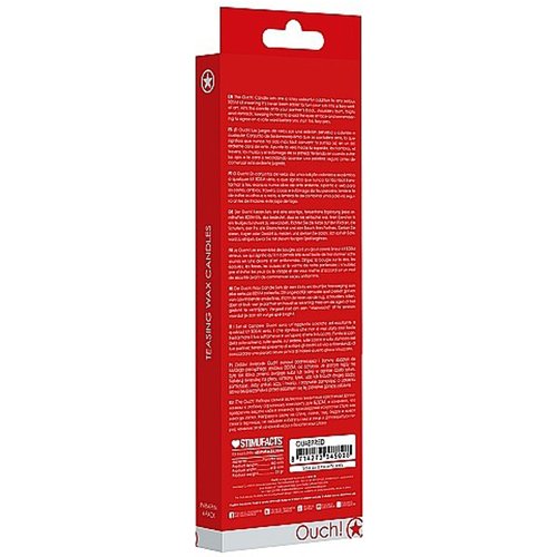 Teasing Wax Candles Large - Red - 4-Pack