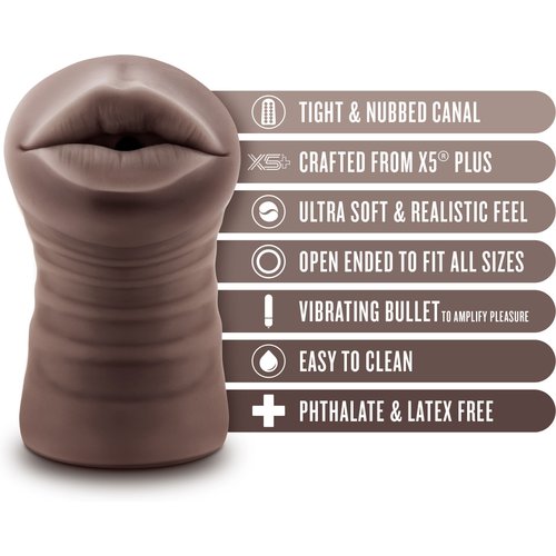 Enlust - Krystal - Vibrating Stroker - Brown