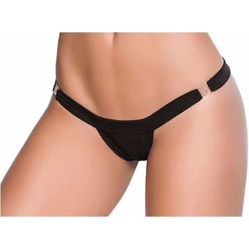 Low v Clip on Thong - Small/medium - Black