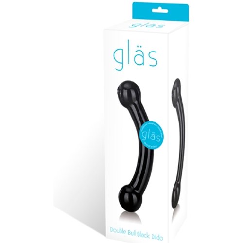 Double Bull Black Dildo