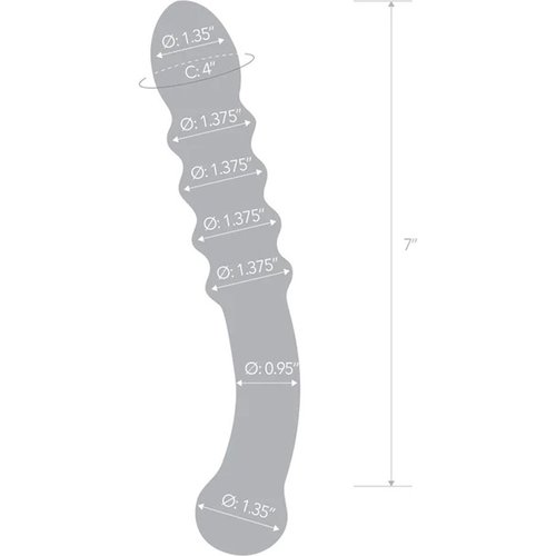 Purple Rain Ribbed Dildo