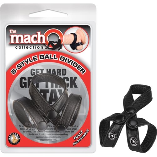 The Macho Collection 8-Style-Ball Divider - Black