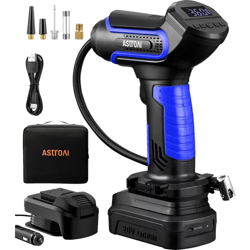 Best Battery Operated Air Compressor with 20V Rechargeable Battery | AstroAI