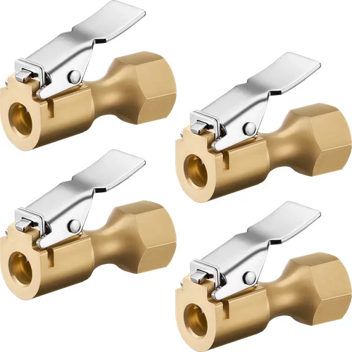 AstroAI 4 Pack Air Chuck, Heavy Duty Closed Flow Lock on Tire Chuck