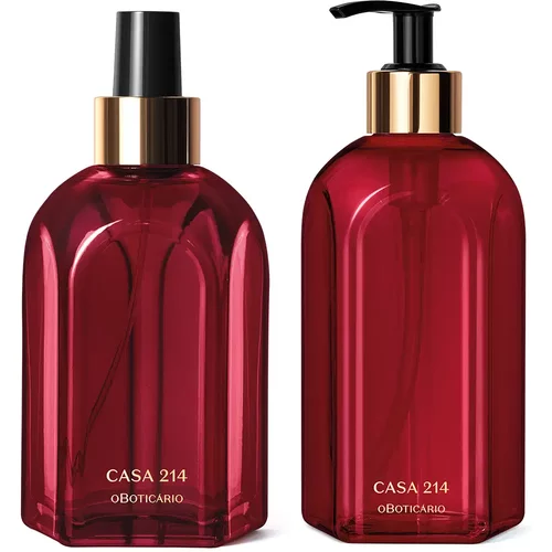Combo Casa 214 Gardênia Imperial: Sabonete Líquido 400ml + Aromatizador de Ambiente 250ml