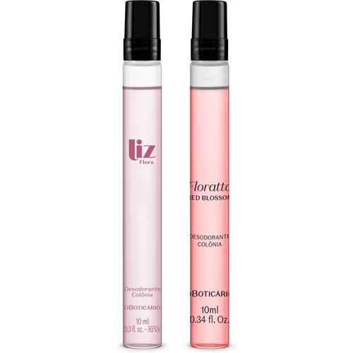 Combo Desodorante Colônia Tamanho Viagem: Liz Flora 10ml + Floratta Red Blossom 10ml