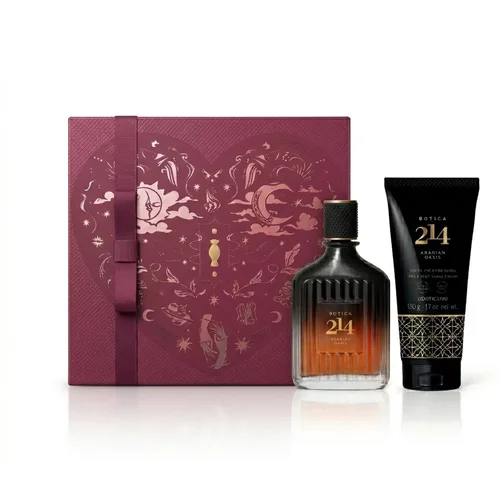 Combo Botica 214 Arabian Fougére Ambarado : Eau De Parfum 90ml + Creme Pós-Barba 150g