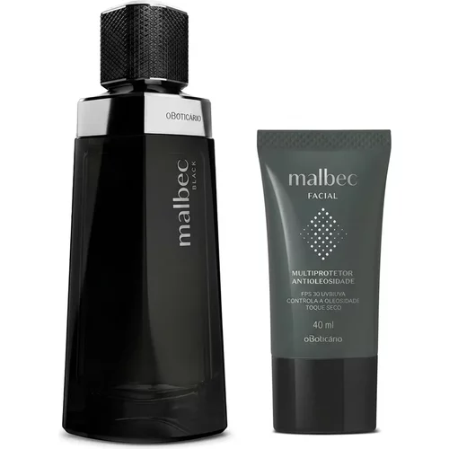 Combo Malbec: Desodorante Colônia Malbec Black 100ml + Multiprotetor Facial 40ml
