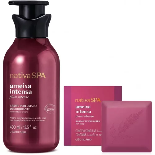 Combo Nativa Spa Ameixa Intensa: Creme Hidratante 400ml + Sabonete em Barra 90g