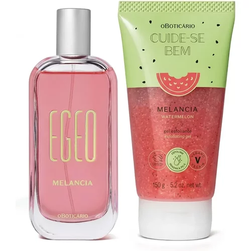 Combo Egeo Melancia: Colônia 90ml + Gel Esfoliante 150g