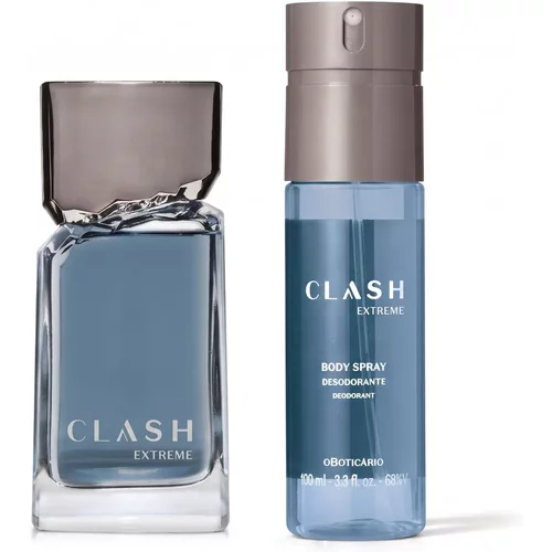 Combo Clash Extreme: Desodorante Colônia 100ml + Body Spray 100ml