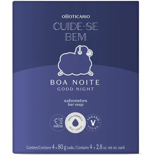 Sabonetes em Barra Cuide-se Boa Noite 4x80g