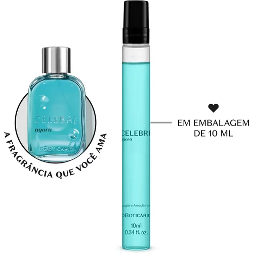 Celebre Agora Masculino Desodorante Colônia 10ml