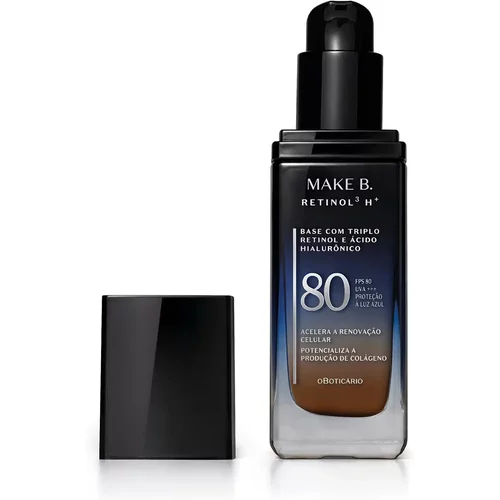 Make B. Retinol³ H+ o Boticário Cor 290N FPS80 - Base Líquida 26g