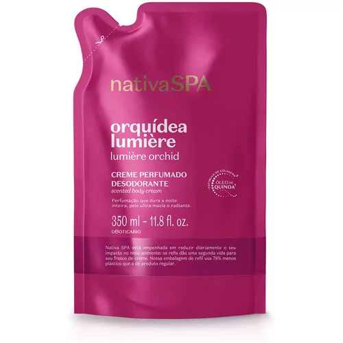 Refil Creme Perfumado Desodorante Nativa SPA Orquídea Lumière 350ml