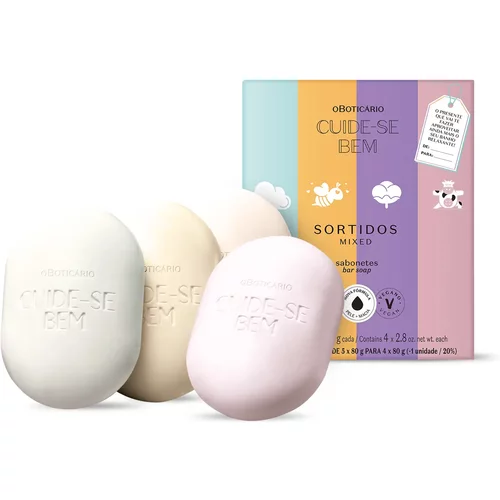 Sabonetes Sortidos Cuide-se Bem 4x80g cada