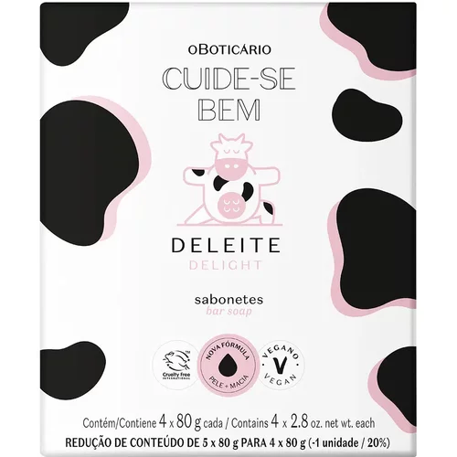 Sabonete Em Barra Cuide-Bem Deleite 4x80g