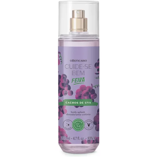 Body Splash Desodorante Colônia Cuide-se Bem Feira Cachos de Uva 200ml