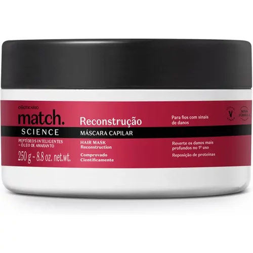 Máscara Capilar Match Science Reconstrução 250g