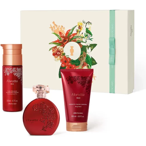 Kit Presente Floratta Red ( 3 itens)