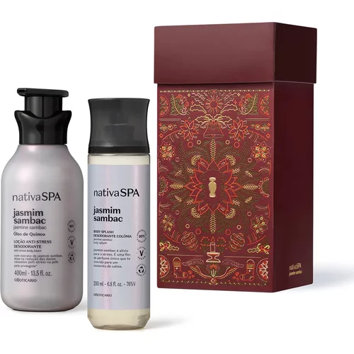 Kit Presente Natal Nativa Spa Jasmim Sambac (2 itens)
