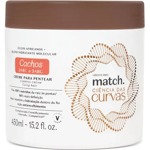 Creme Para Pentear Cachos Match Ciência das Curvas 450ml