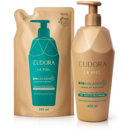 Combo La Piel Algas do Pacífico: Hidratante Corporal 400ml + Refil 350ml