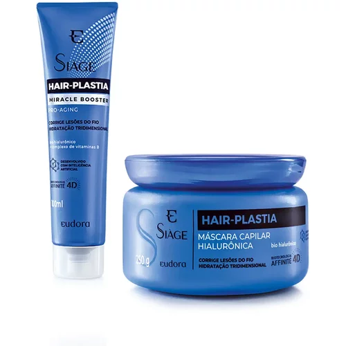 Combo Siàge Hair-Plastia: Booster Pro-aging 100ml + Máscara Capilar 250g