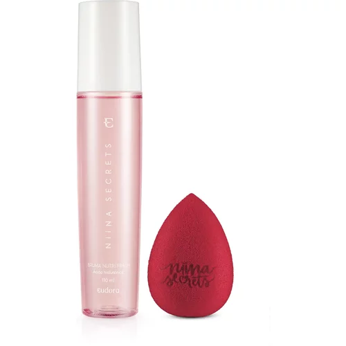 Combo Niina Secrets: Esponja De Maquiagem Facial + Bruma Nutri Fresh 110ml